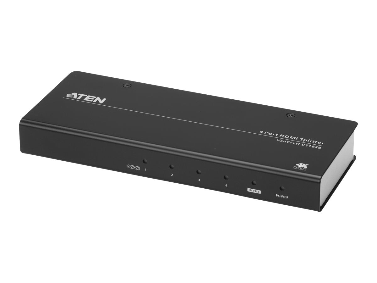 Aten VS184B — 4-Port True 4K HDMI Splitter, Warranty 24 month(s)