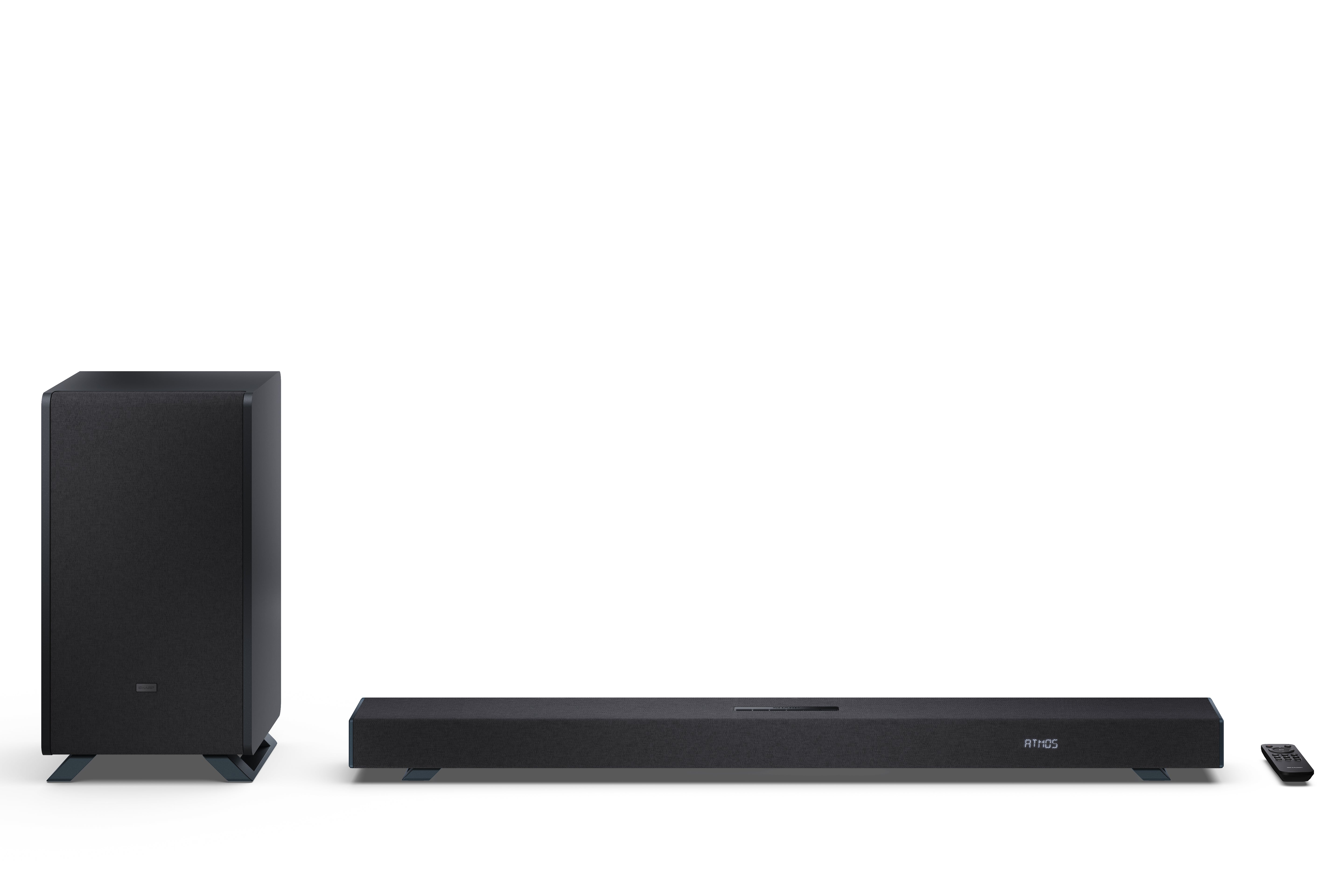 Sharp HT-SBW53121(BK) — 3.1.2 Dolby Atmos/DTS:X Soundbar with Wireless Subwoofer, Bluetooth