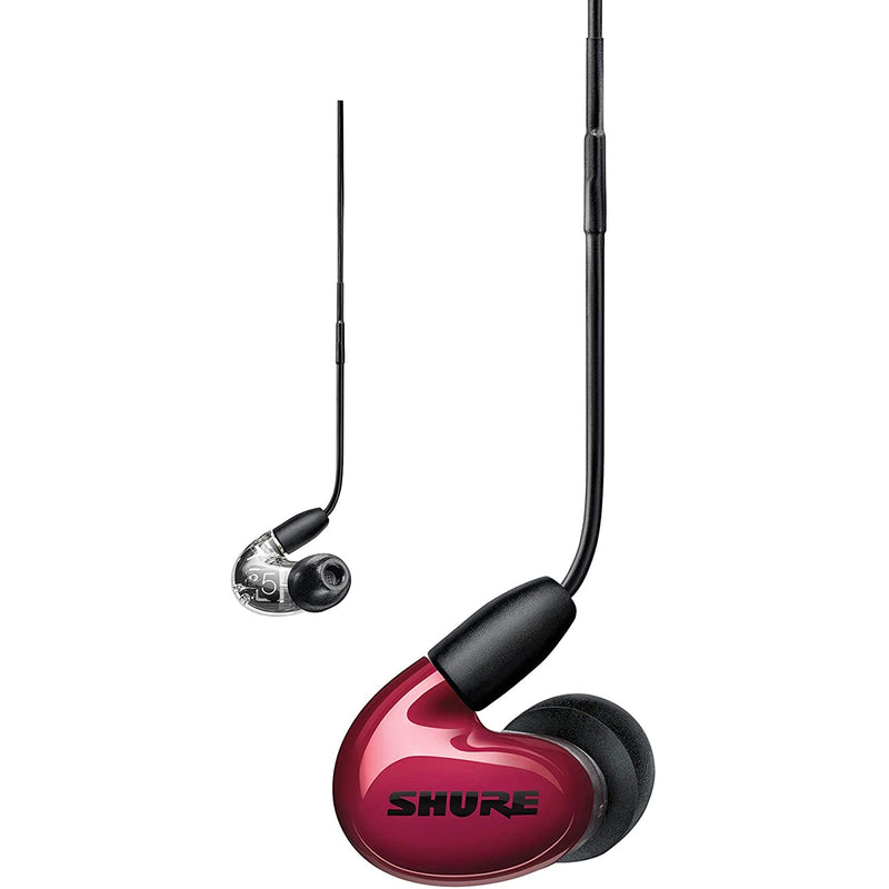 Shure 3BA Earphone, Red W/MODEL:RMCE-UNI