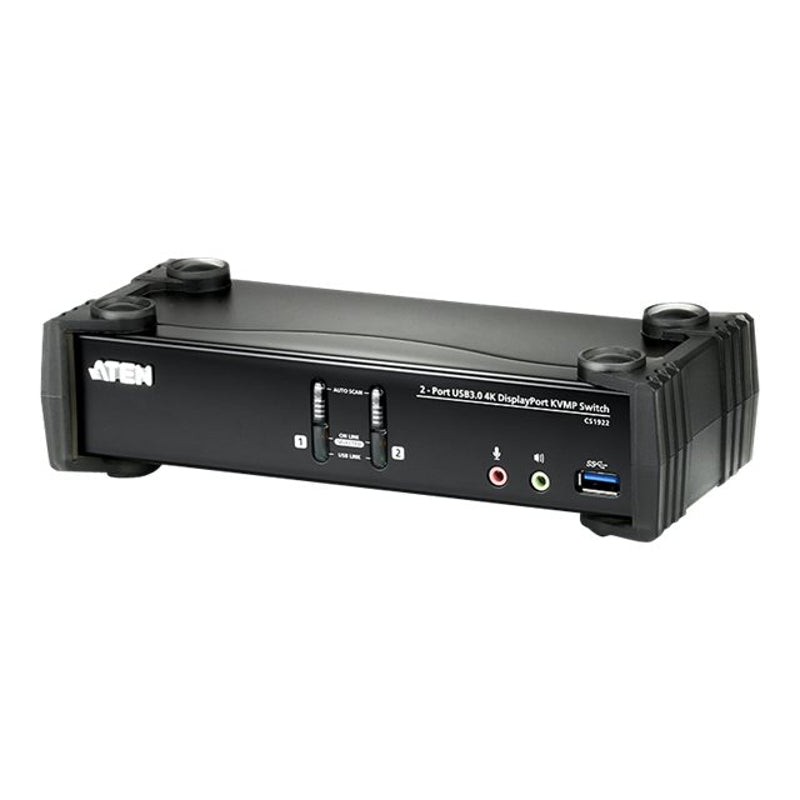 Aten CS1922 — 2-Port USB 3.0 4K DisplayPort KVMP™ Switch (Cables included)