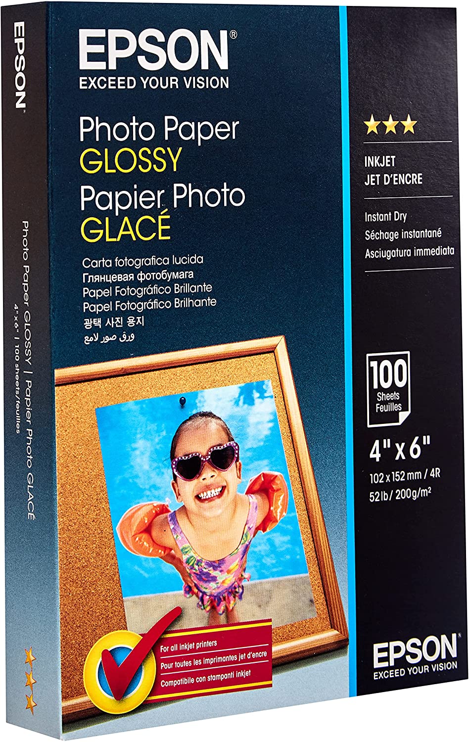 Epson Photo Paper Glossy, 200 g/m², 10 x 15 cm
