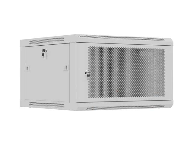 Lanberg WF01-6606-23S — Wall mounted installation cabinet 19" 9U 600X600, Grey