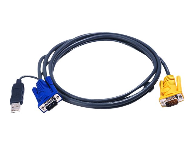 Aten 2L-5202UP — 1.8M USB KVM Cable with 3 in 1 SPHD and built-in PS/2 to USB converter