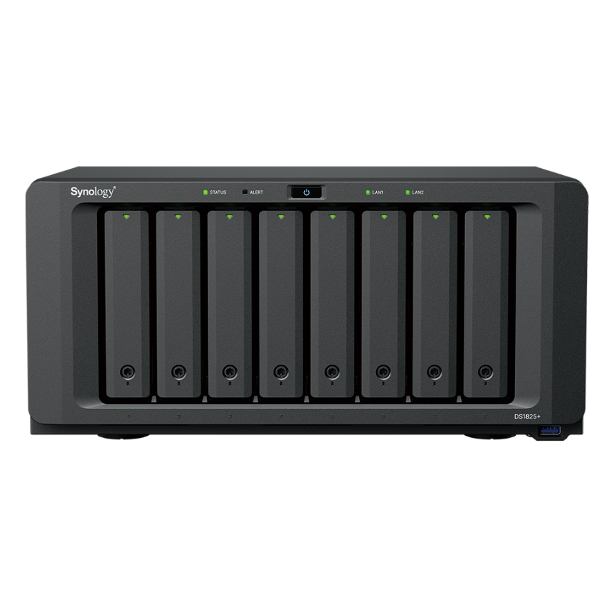Synology DiskStation DS1825+, AMD Ryzen, V1500B, 8 GB