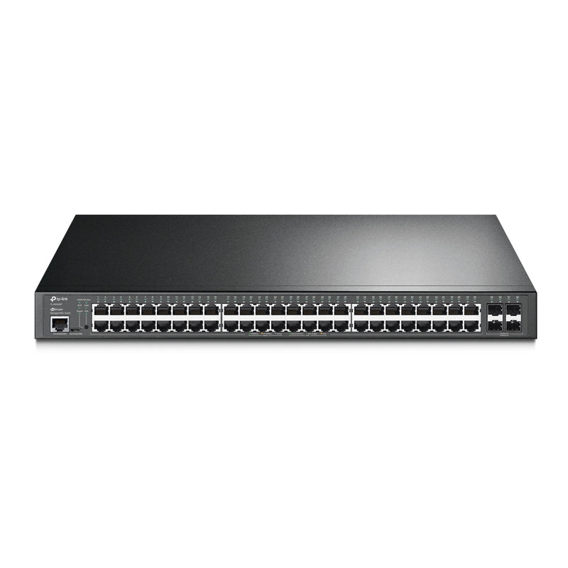 TP-LINK TL-SG3452P JetStream — 52-Port Gigabit L2+ Managed Switch with 48-Port PoE+, Managed L2+, Rackmountable