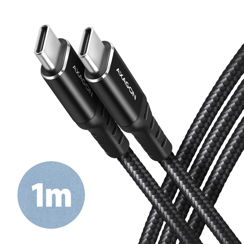 AXAGON BUCM-CM10AB — Data and charging cable, 1m, USB Type C to USB Type C