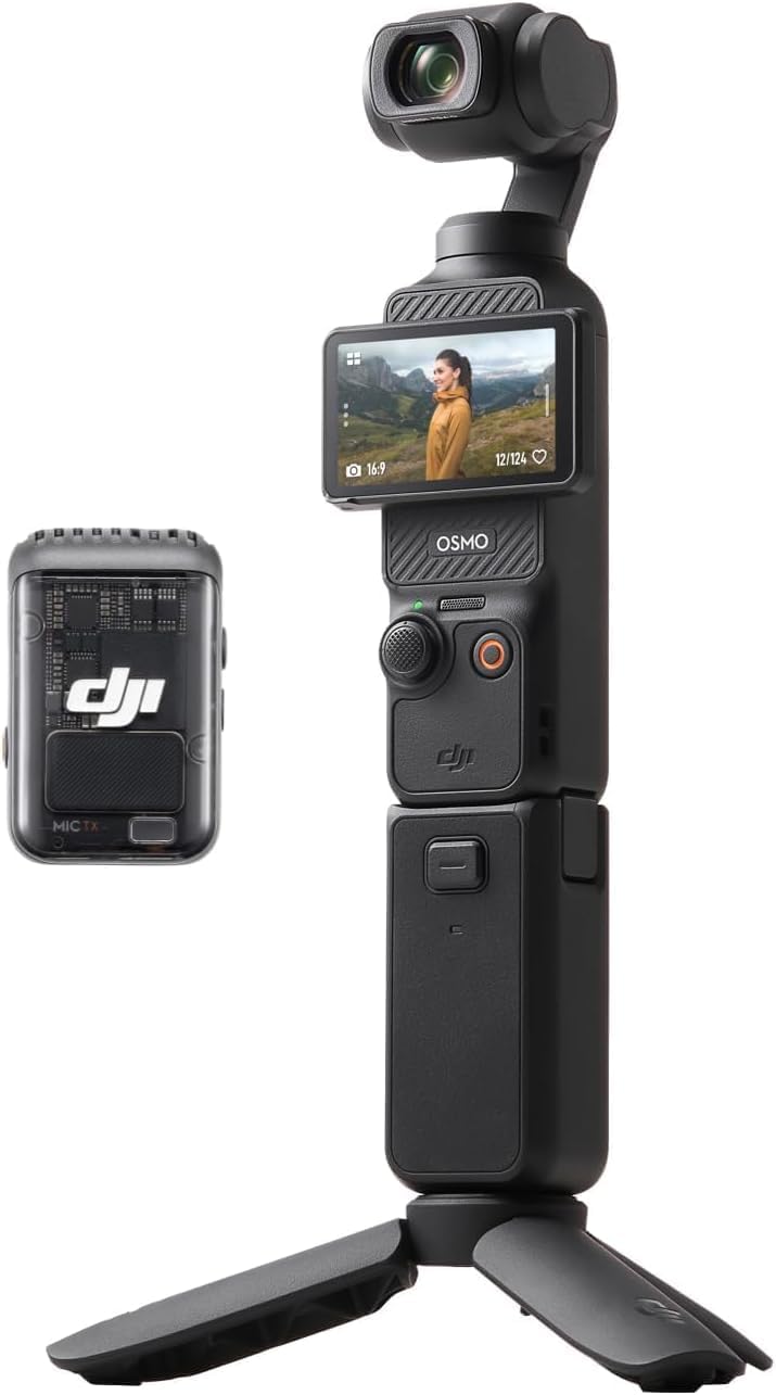 DJI Action Camera Osmo Pocket 3 Creator Combo, Black, Touchscreen