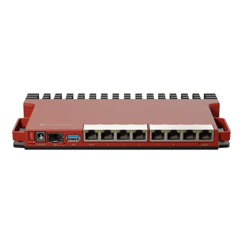 MikroTik Router L009UiGS-RM, No Wi-Fi, 10/100/1000 Mbit/s, Ethernet LAN (RJ-45) ports 8