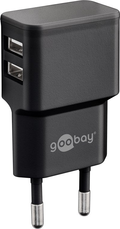 Goobay 44951 — Dual USB charger, 2.4 A