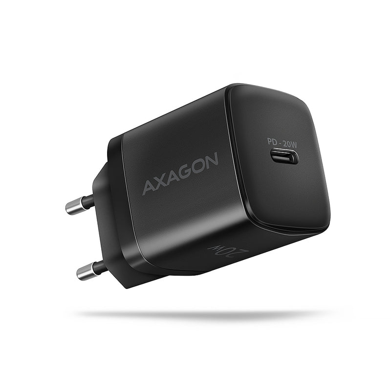 AXAGON ACU-PD20 — Wallcharger 1x port USB-C, PD3.0/PPS/QC4+/AFC/FCP/Apple, 20W