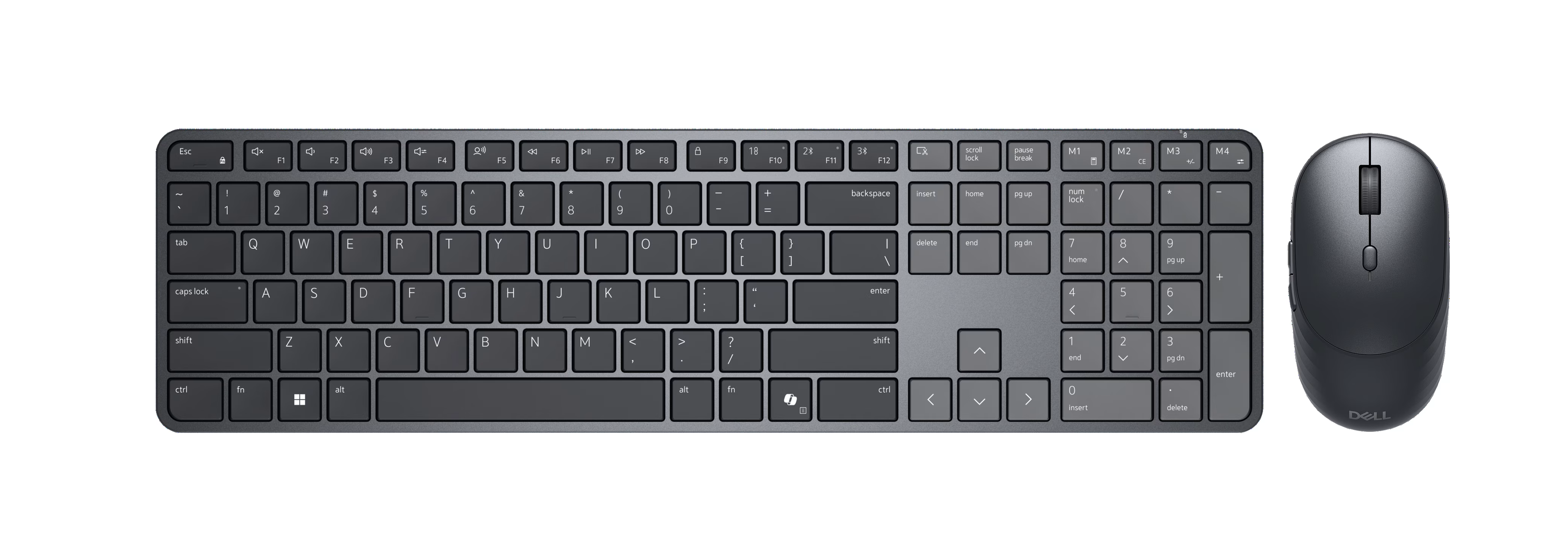 Dell Pro 7 Slim KM726, Keyboard and Mouse Set, Wireless, Mouse included