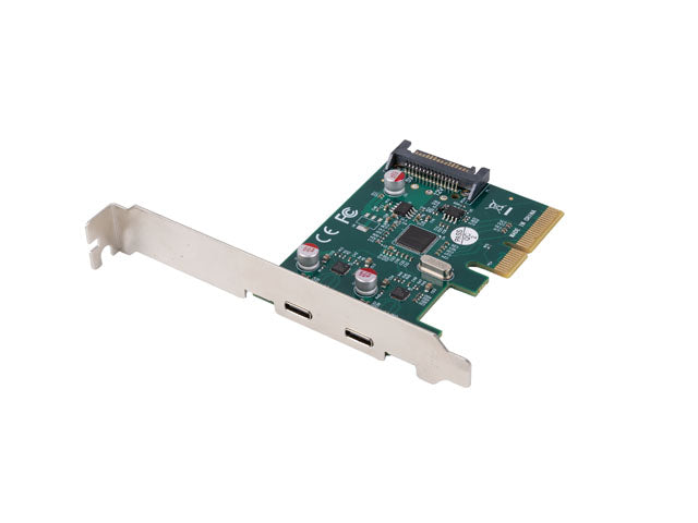 Lanberg PCE-UC3-002 — PCI-Express X1 Card to 2X USB-C 3.2 GEN 2X1 Low profile