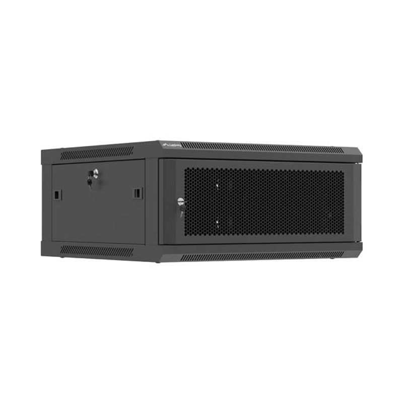 Lanberg WF01-6604-23B — Wall mounted installation cabinet 19" 4U 600X600, Black