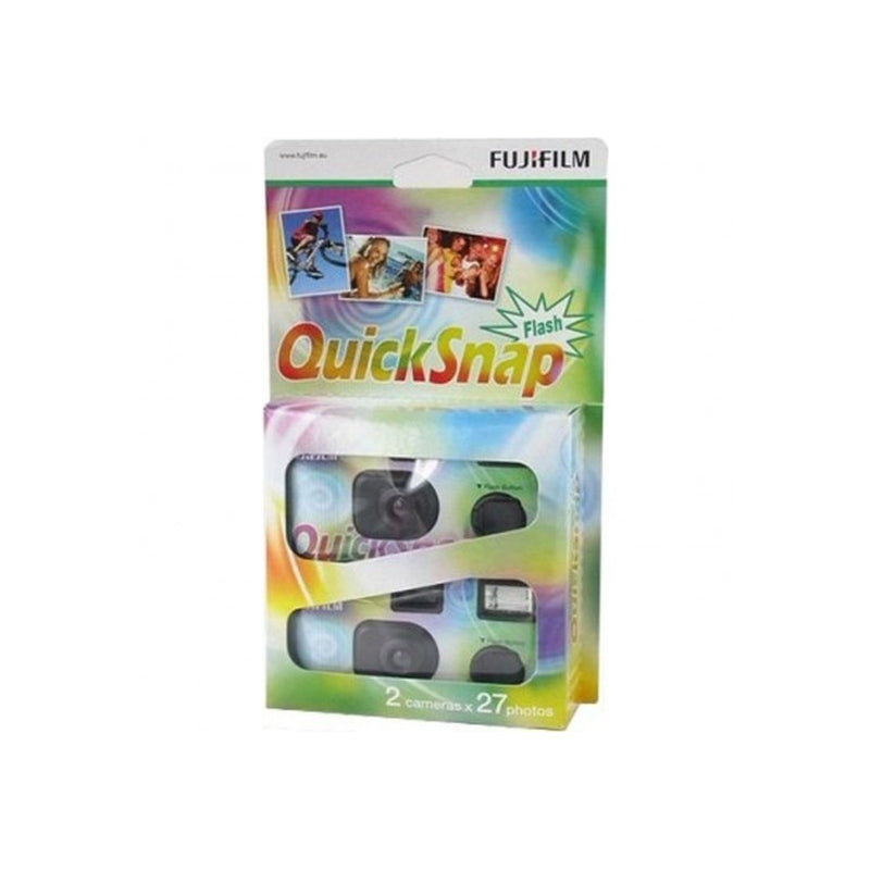 Fujifilm 7130786 QuickSnap 400 Disposable Flash Camera (Pack of 2)