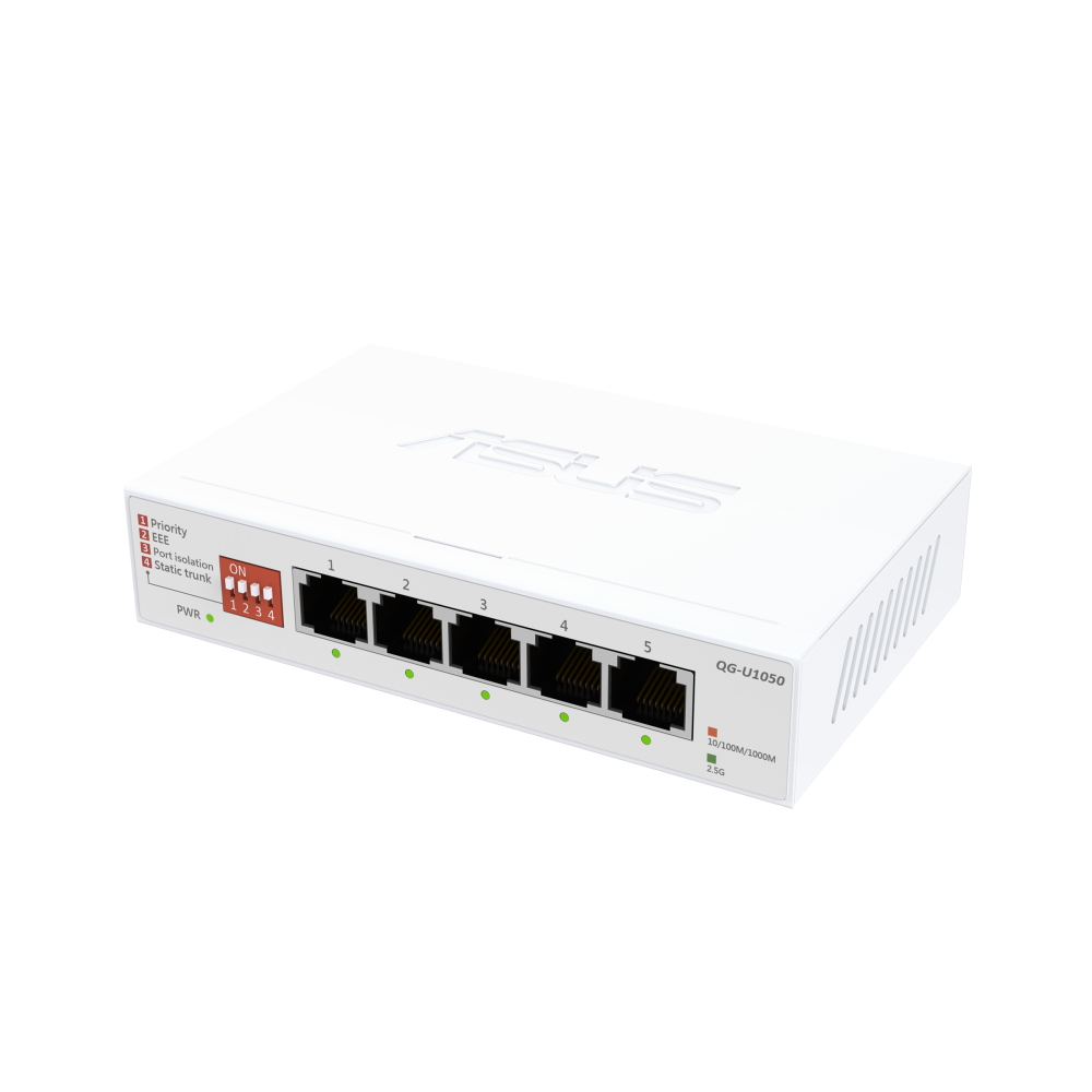 Asus QG-U1050 — Switch, 5-port, Unmanaged, Desktop