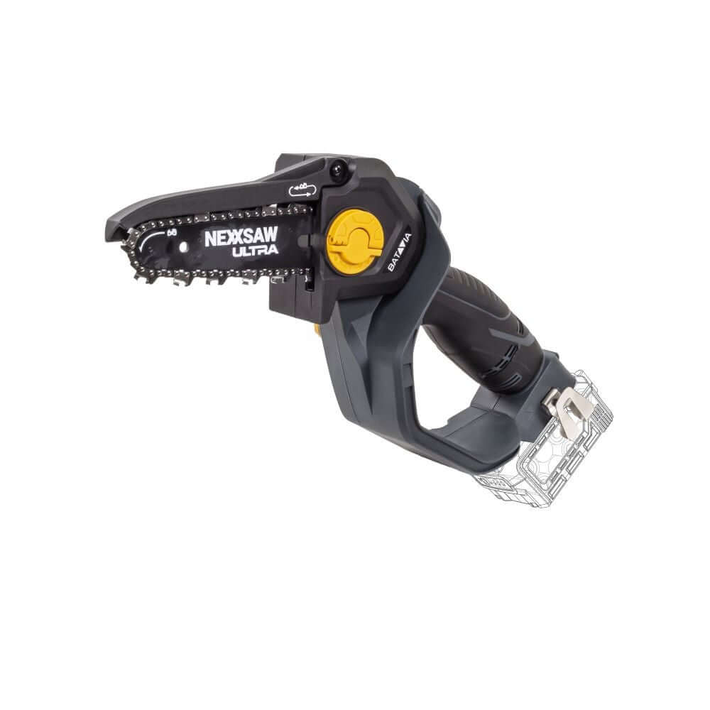 Batavia B.V. 18V Nexxsaw Cordless Brushless One-Hand V3 Ultra, Without Battery and Charger, Chainsaw, 17.78 cm