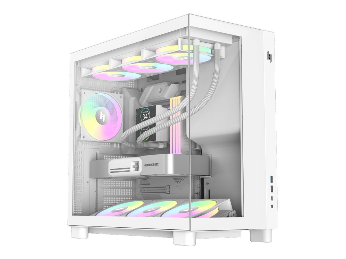 Gamemax Case NEX C53 WH, ATX/BTF