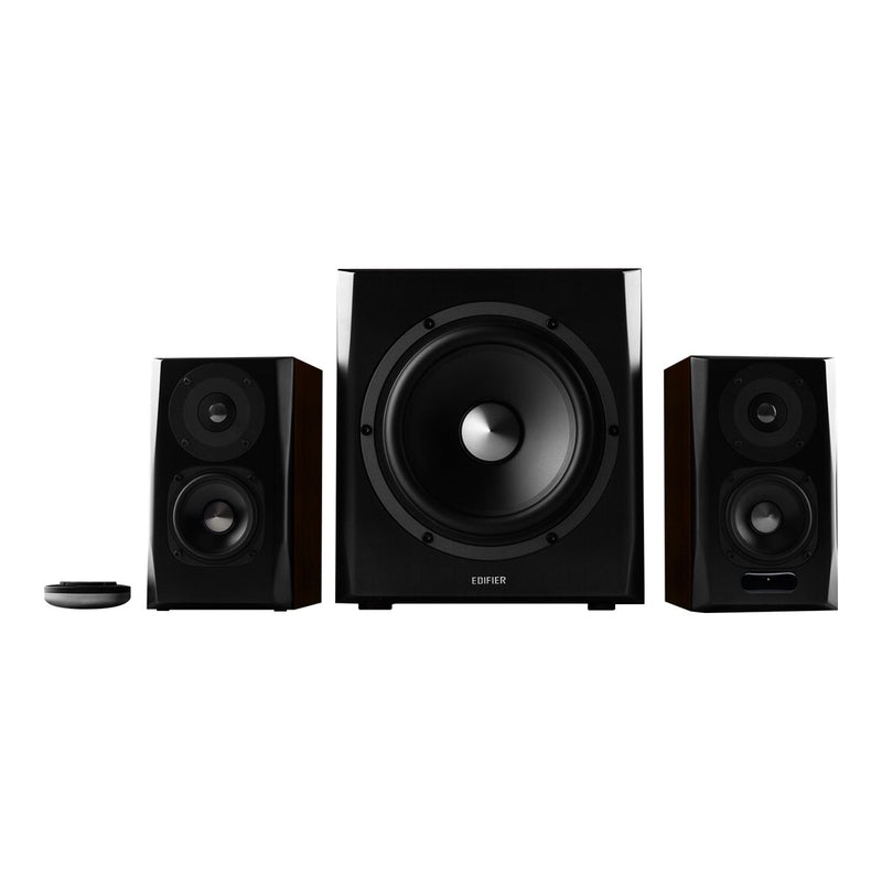 Edifier S350DB — Old School Style Modern Sound Bluetooth Speaker, Wireless connection, Dark Brown/Black, 150 W