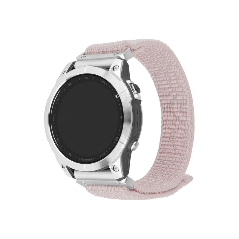 Fixed, Sporty Strap for Garmin QuickFit 22mm, 160-210 mm, Rose gold