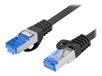 Lanberg PCF6A-10CC-0200-BK — Patchcord Cat.6A S/FTP LSZH CCA, 2 m, Black
