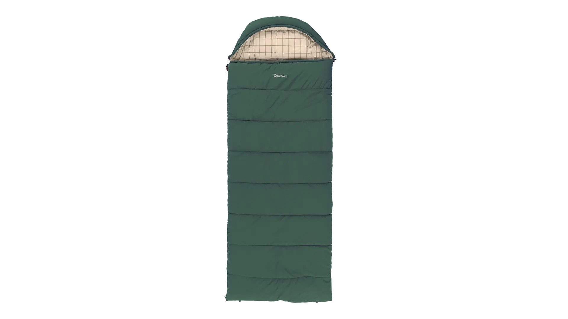 Outwell Camper Prime Green, Sleeping Bag, 235 x 90 cm, Temperature -15 to 5 °C