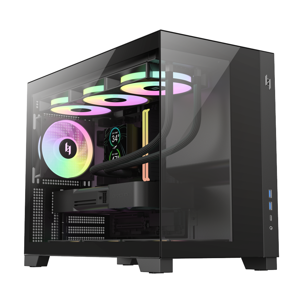 Gamemax Case NEX C33 BK, MATX/BTF