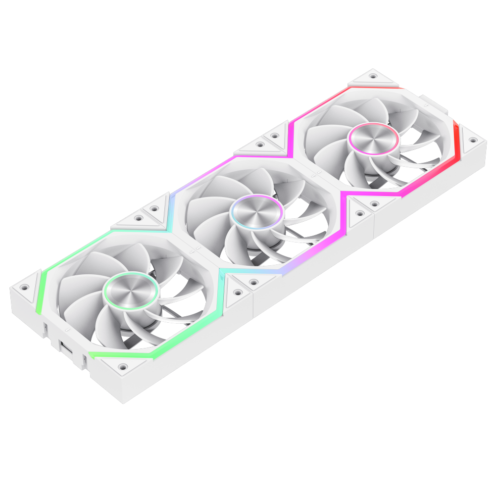 Gamemax FN12A-N2 WL-RW — Case fan, White