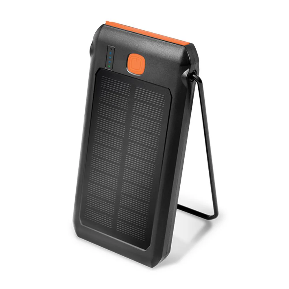 Logilink PA0273 — Solar Powerbank 10000 mAh, Flashlight, 2x USB-A QC & 1x USB-C PD