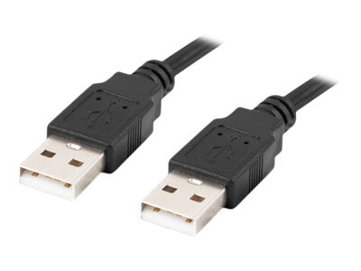 Lanberg CA-USBA-20CU-0018-BK — Cable USB-A 2.0, USB Type-A to USB Type-A