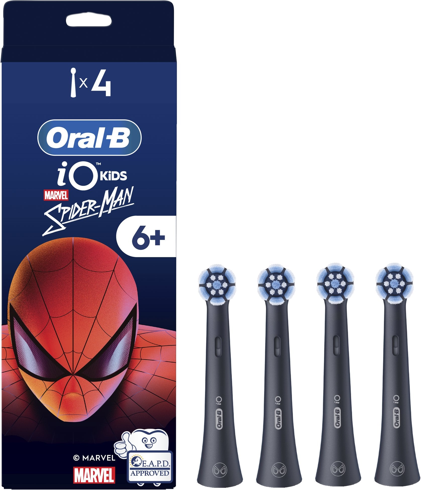 Oral-B iO kids Refills Spiderman — Replacement brush heads, For kids, Number of brush heads included 4