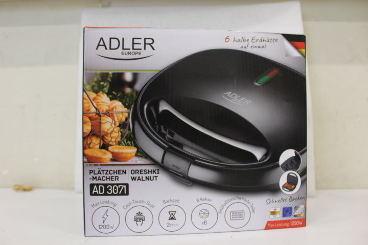 Adler AD 3071 — Nut Cookie Maker, 750 W, Number of pastry 12, Nuts