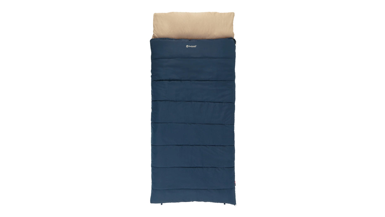 Outwell Contour Lux XL, Sleeping Bag, 220 x 105 cm, 2-way L-shape open-end with auto lock