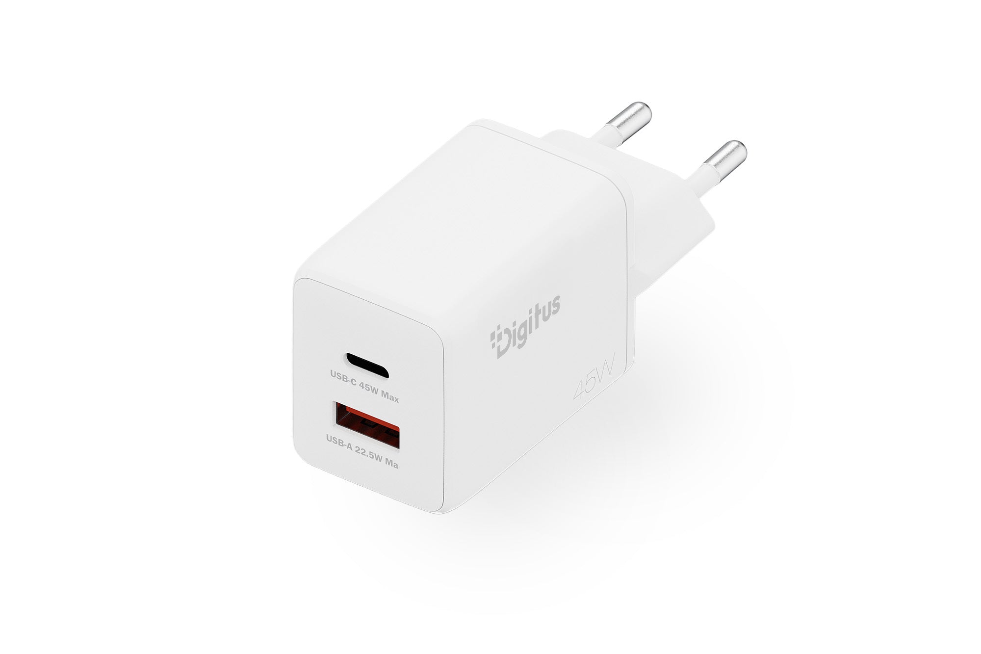 Digitus DA-10302 — USB GaN Charger 45W, 1x USB-C, 1x USB-A