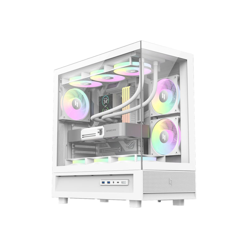Gamemax Case NEX C51 WH, ATX/BTF