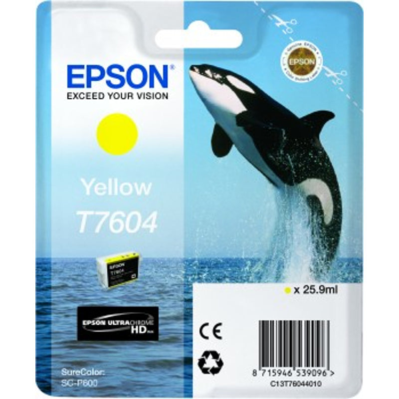 Epson T7604, Ink Cartridge, Yellow