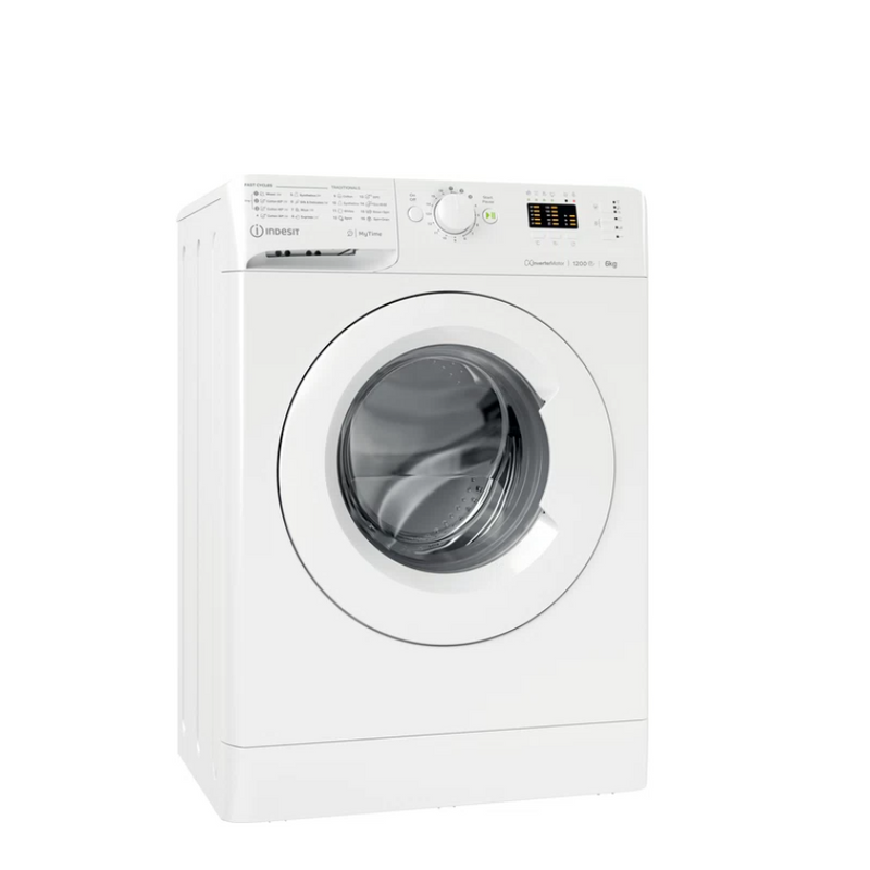 INDESIT MTWSA 61294 W EE — Washing Machine, Energy efficiency class C, Front loading, Washing capacity 6 kg