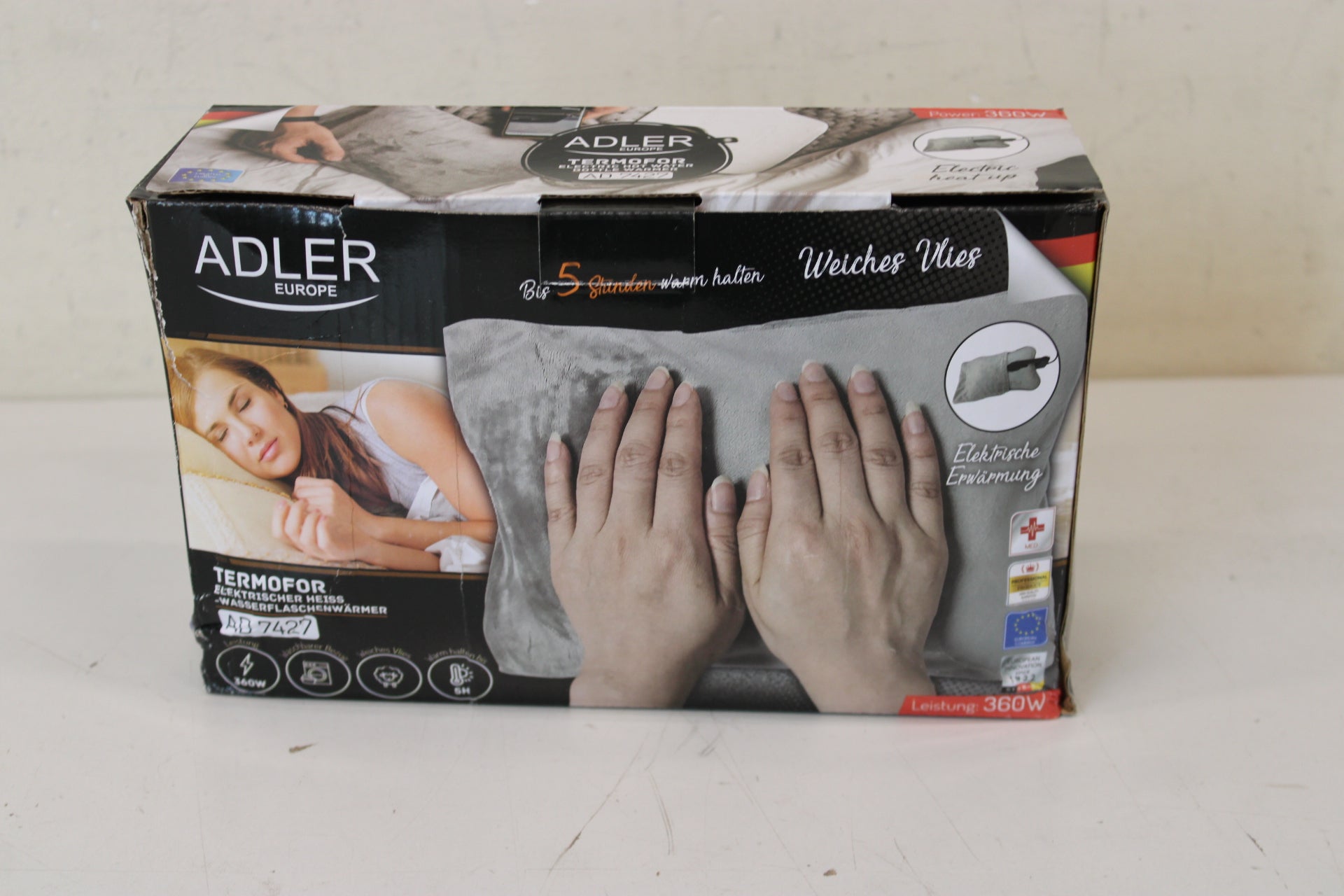 Adler AD 7427 — Electric Hot water bottle warmer, Number of heating levels 1, Number of persons 1, Remote control