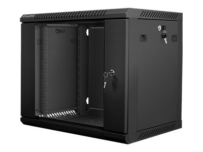 Lanberg WF01-6409-10B — Rack cabinet 19" wall-mount 9U/600x450 (flat pack), Black