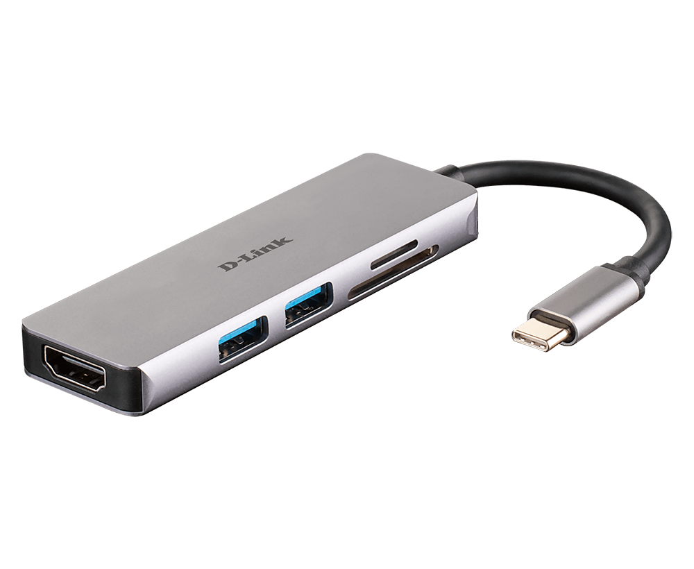 D-Link DUB-M530 — 5-in-1 USB-C™ Hub with HDMI and SD/microSD Card Reader, USB Type-C