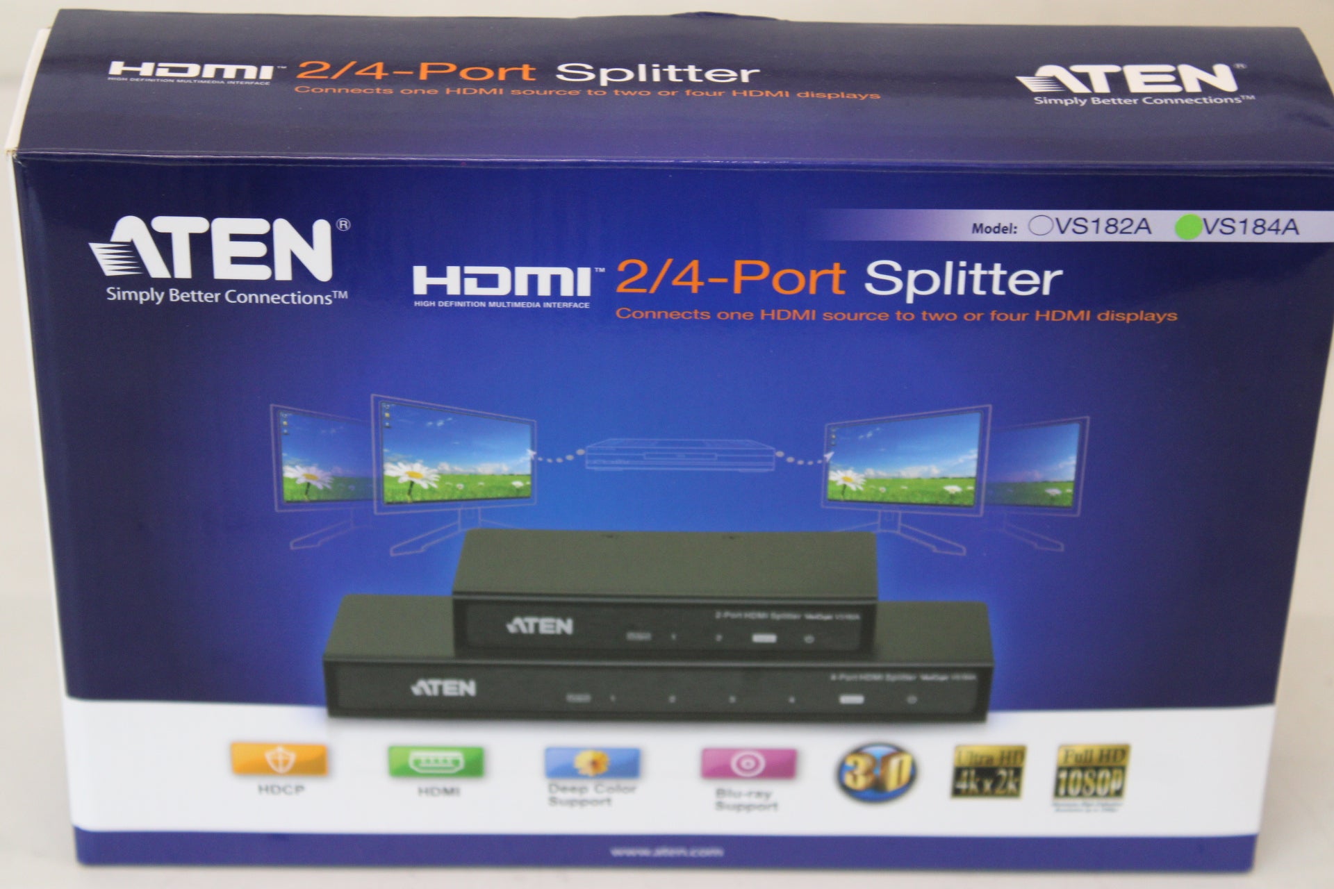 Aten VS184A — 4-Port 4K HDMI Splitter, SALE OUT. Aten, Warranty 24 month(s)