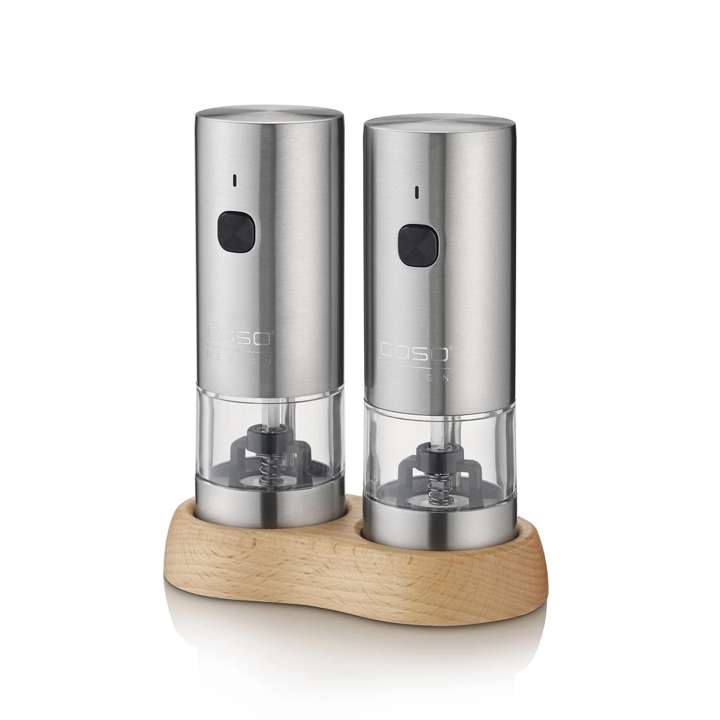 Caso SpiceDuo — Salt and Pepper Grinder, Electric, Housing material Stainless steel, Lithium