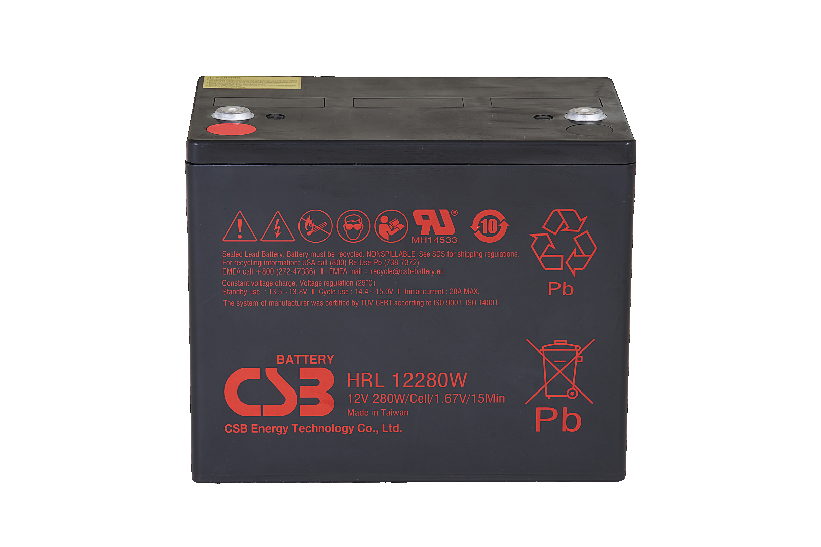 CSB Battery HRL1225W — Battery 12V 6Ah 25W Pb F2