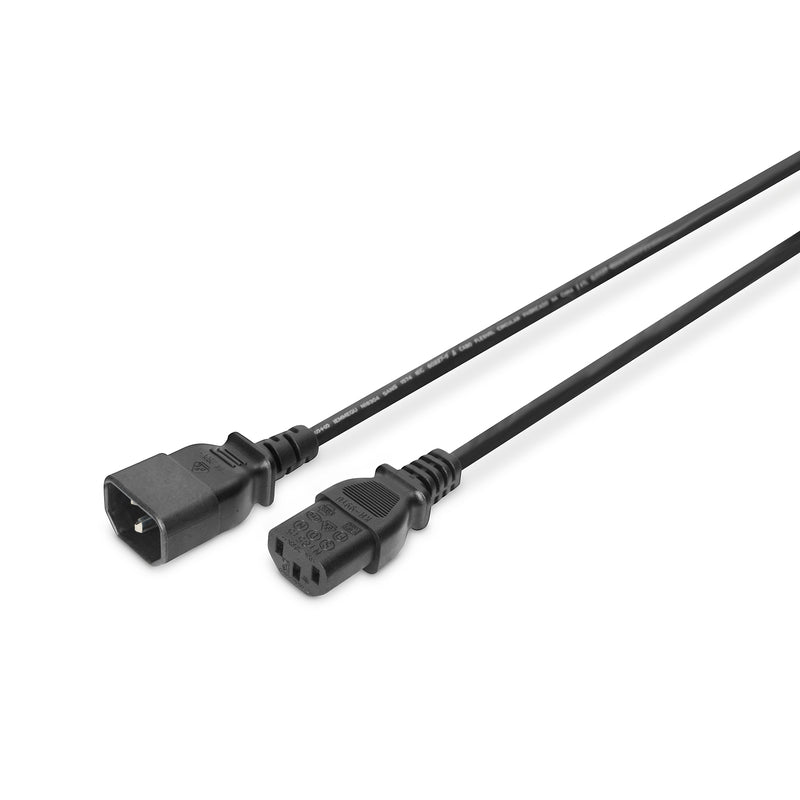 Digitus AK-440201-018-S — Power Cord extension cable  C13 - C14,, Black