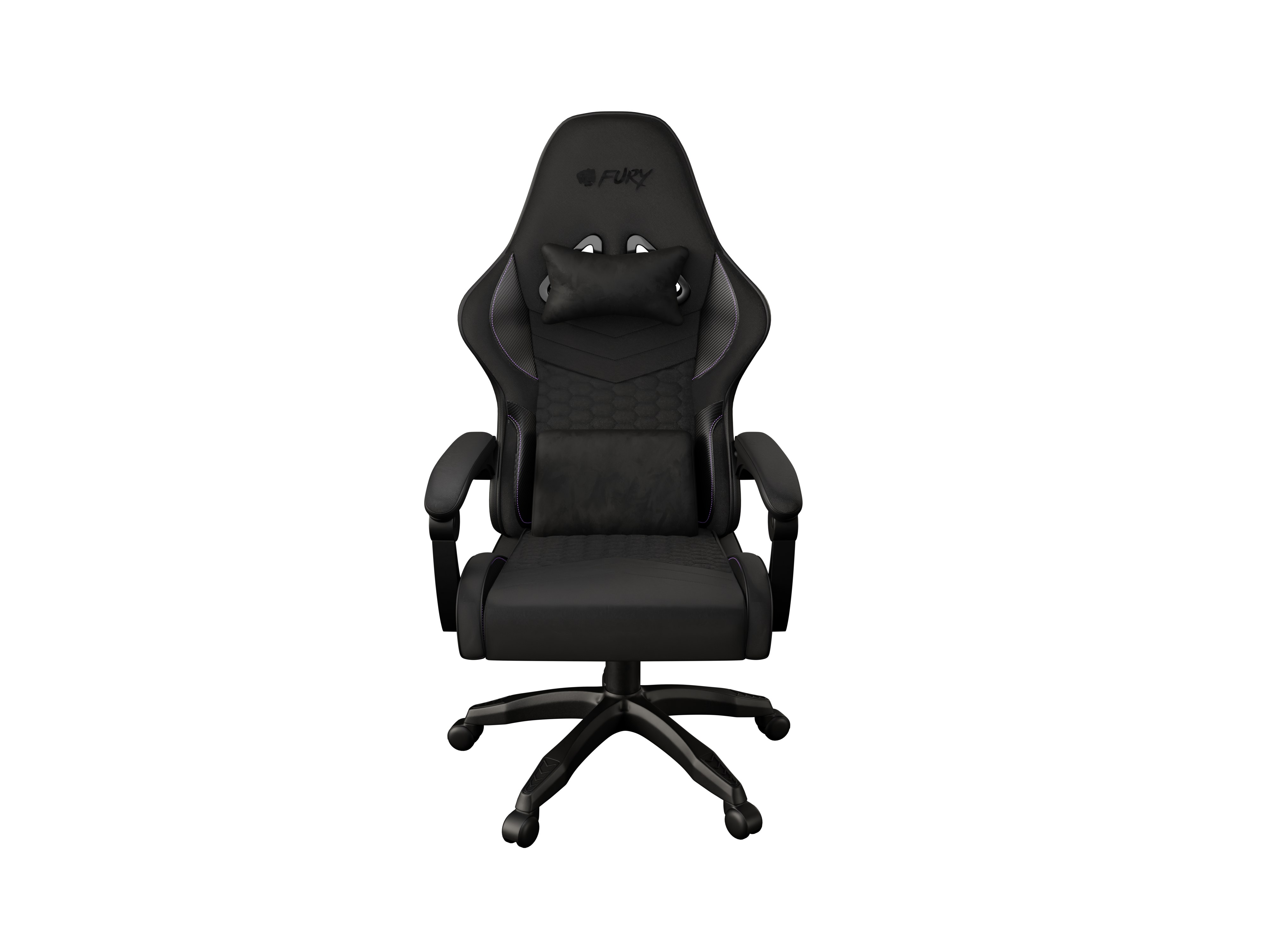 FURY Shinai S4, Gaming Chair, Eco leather, Fabric, Nylon, Black