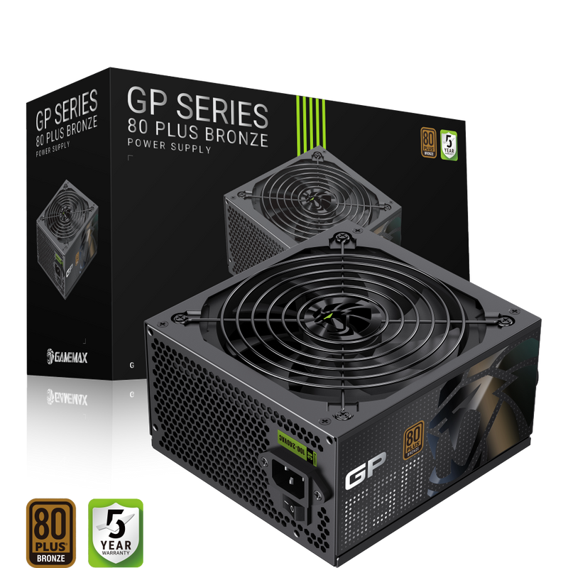 Gamemax PSU GP 650B, 650 W, Bronze, Non-Modular