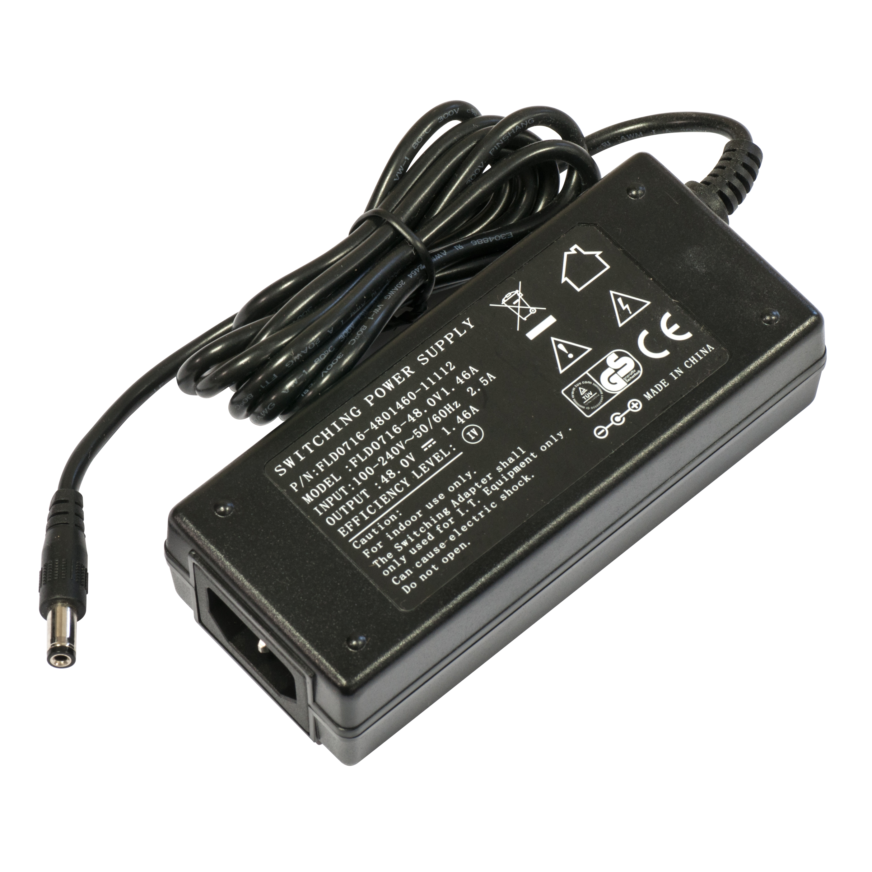 MikroTik 48POW — 48V 1.46A 70W Power Adapter and Power plug