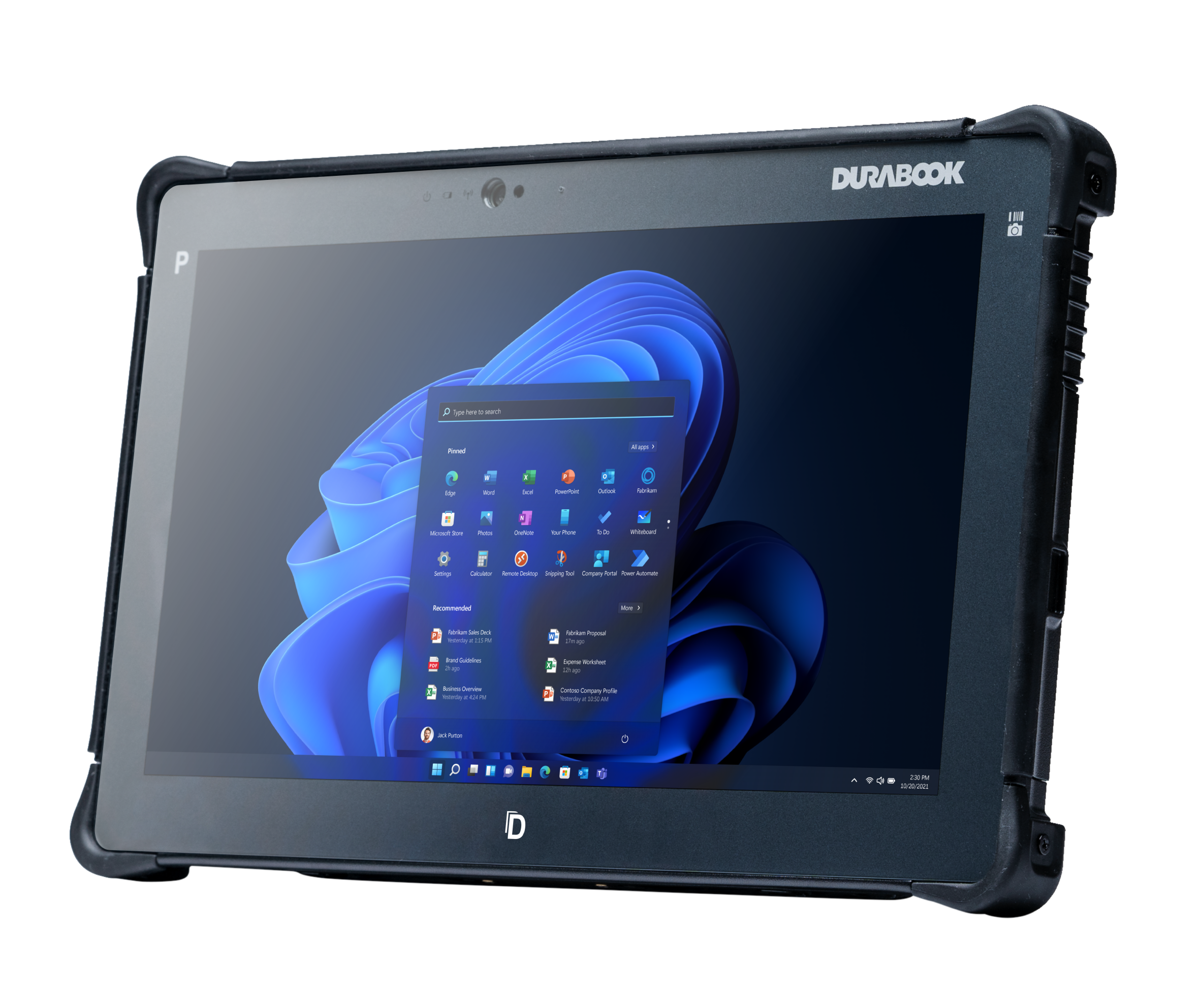 Durabook R11 4G LTE + GPS, RF Pass Through Antenna — Rugged Tablet, 11.6 ", Black, Sunlight Readable 1000 nits