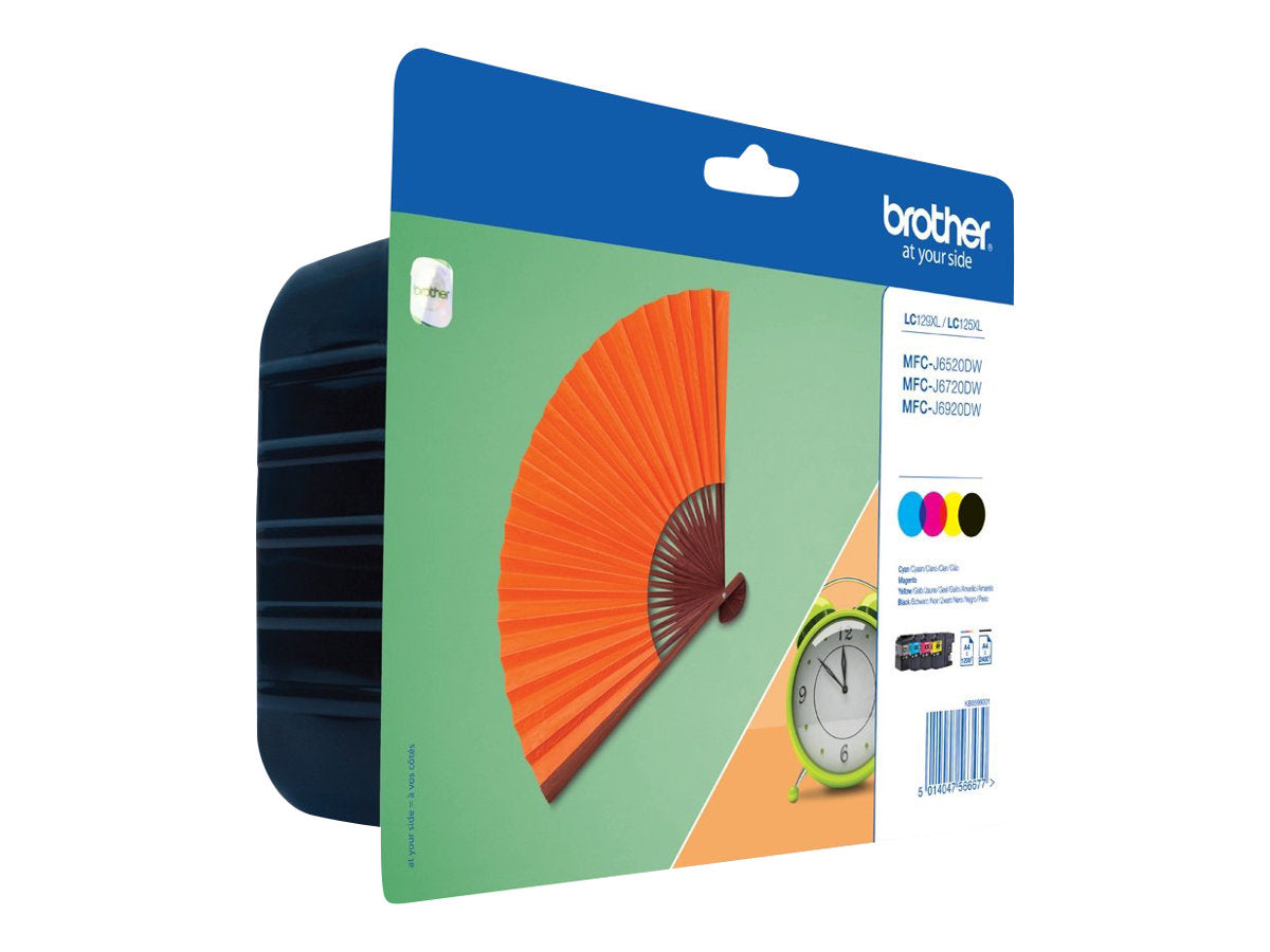 Brother LC129XLVALBP, Ink Cartridge, Black, Cyan, Magenta, Yellow