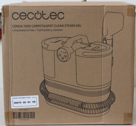 Cecotec Conga 7000 Carpet&Spot Clean Steam XXL — Upholstery Cleaner, Cecotec Upholstery Cleaner, 1700 W, 24 month(s)