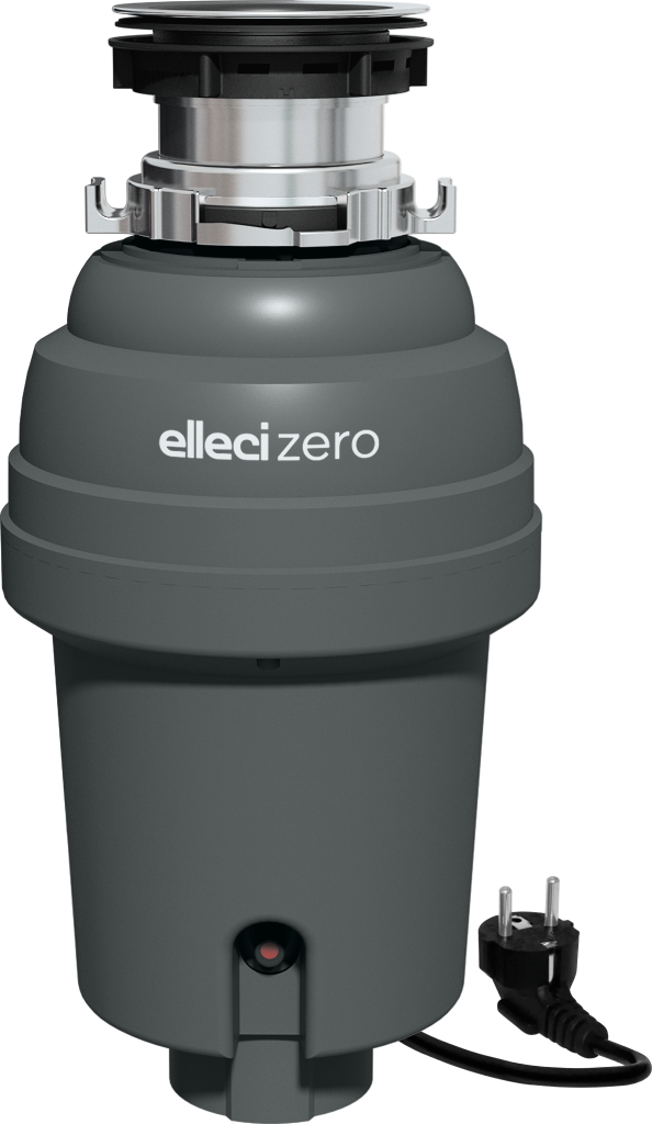 Elleci TDZ100GR Zero 100 Series — Kitchen Waste Grinder, 1070 ml, Gray, 2800 RPM